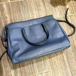 Tumi work/laptop bag in beautiful blue with suitcase slot
